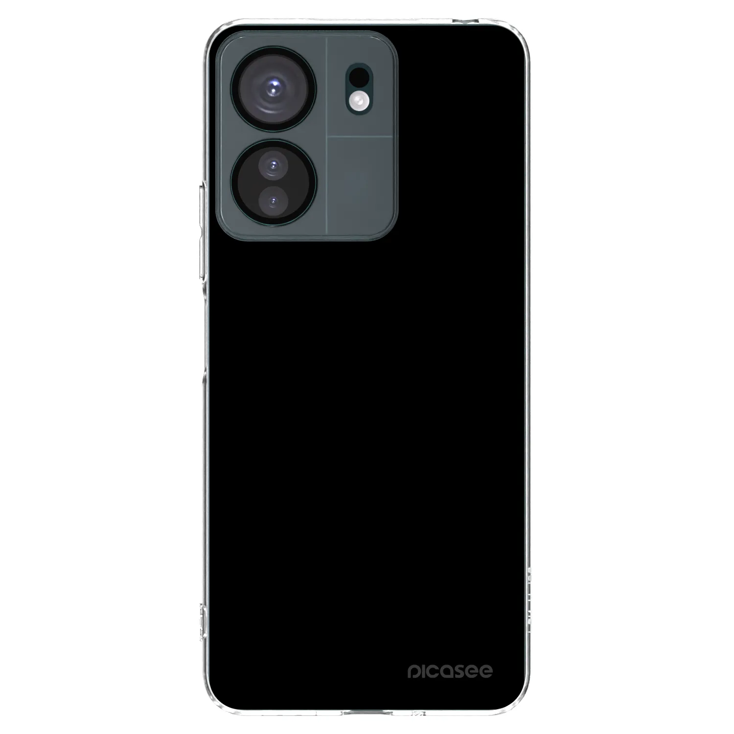 Silikónový prehľadný obal pre Xiaomi Redmi 13C 4G - Black Bliss