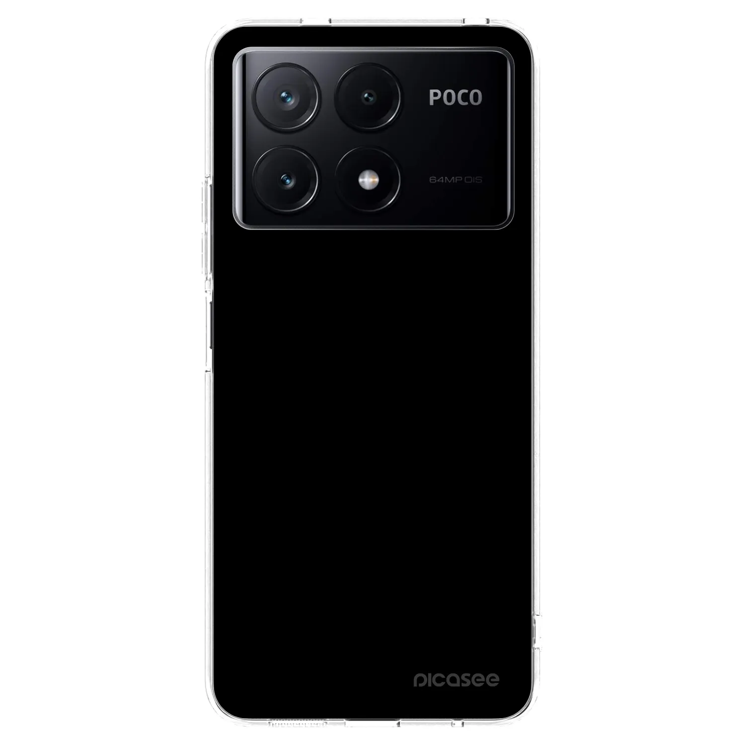 Picasee silikónový prehľadný obal pre Xiaomi Poco X6 Pro - Black Bliss
