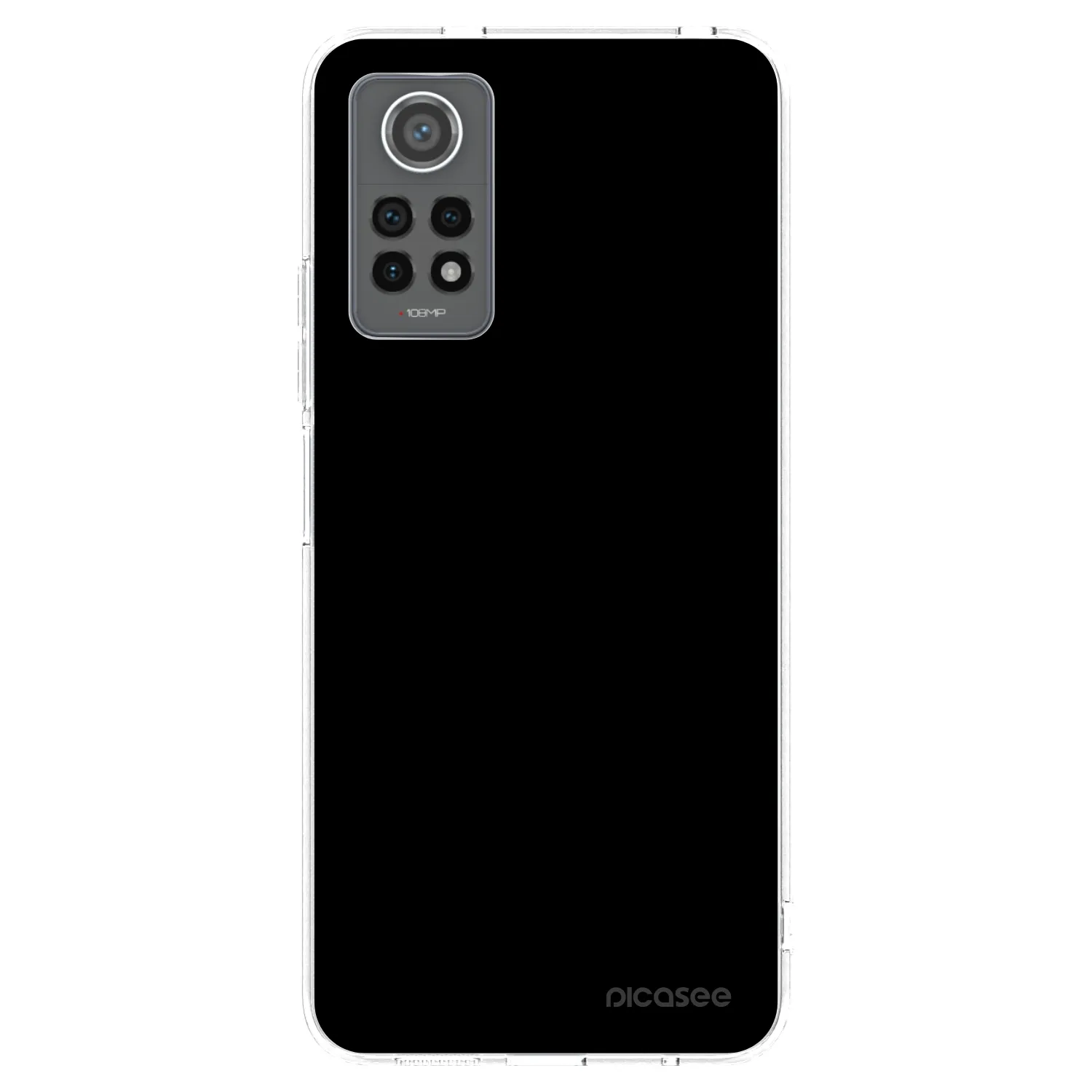 Picasee silikónový prehľadný obal pre Xiaomi Redmi Note 12 Pro 4G - Black Bliss