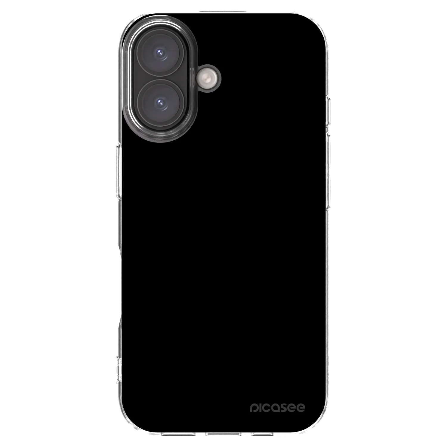 Picasee silikónový prehľadný obal pre Apple iPhone 16 - Black Bliss