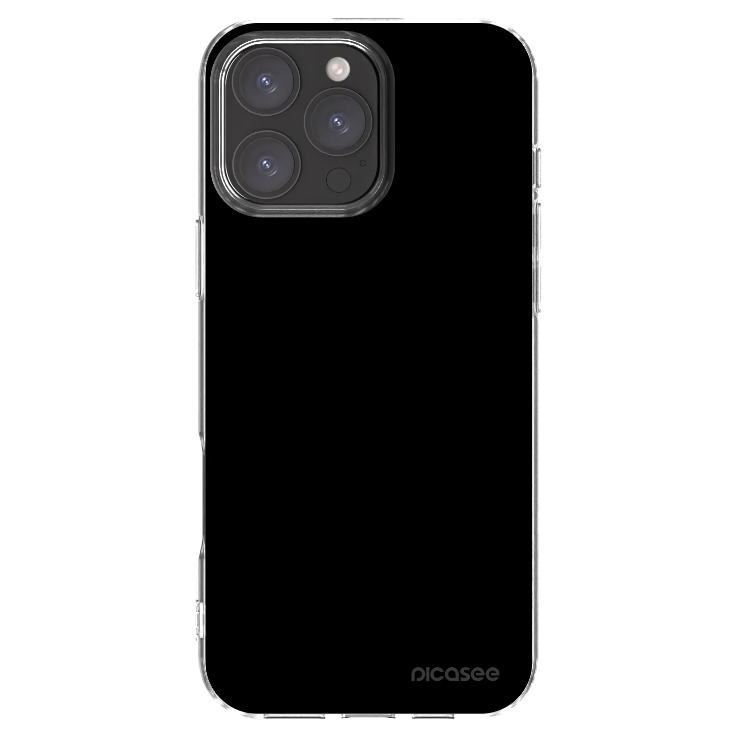 Picasee silikónový prehľadný obal pre Apple iPhone 16 Pro Max - Black Bliss