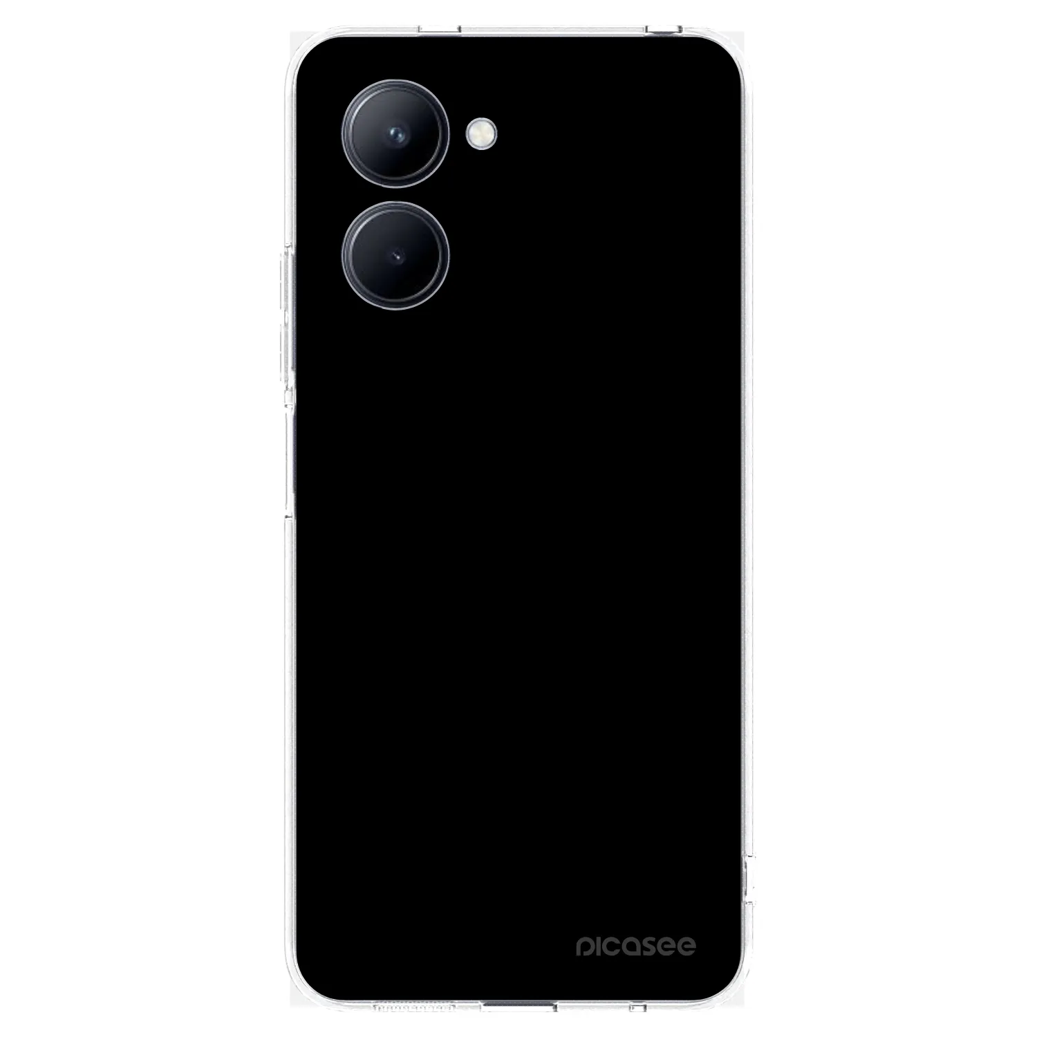 Picasee silikónový prehľadný obal pre Realme C33 (2023) - Black Bliss