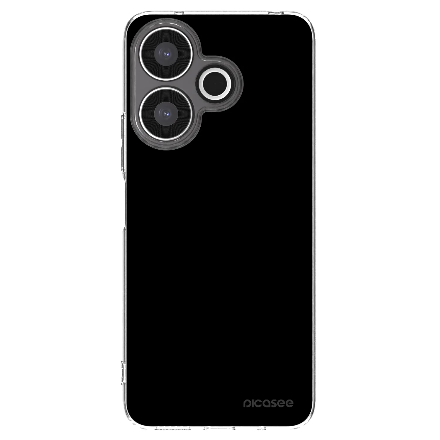 Picasee silikónový prehľadný obal pre Xiaomi Redmi 13 4G - Black Bliss