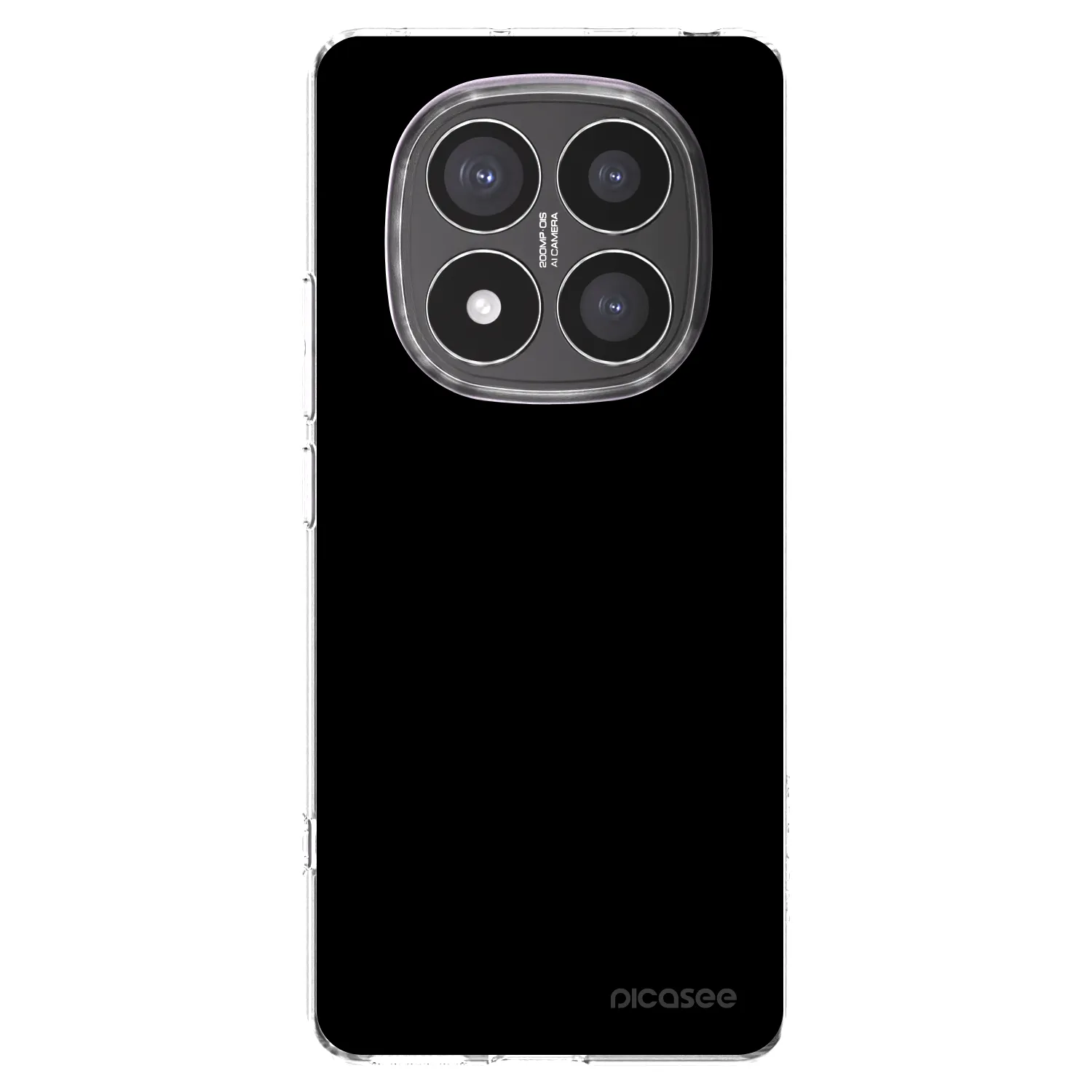 Picasee silikónový prehľadný obal pre Xiaomi Redmi Note 14 Pro+ 5G - Black Bliss