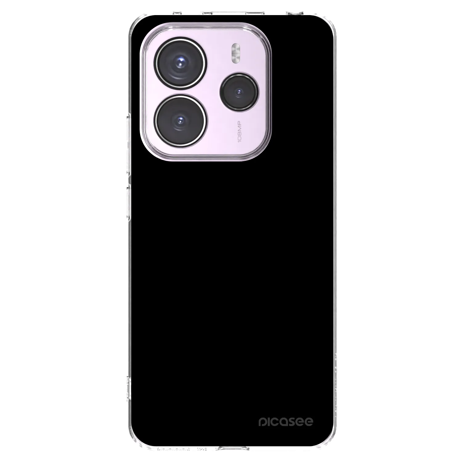 Picasee silikónový prehľadný obal pre Xiaomi Redmi Note 14 5G - Black Bliss
