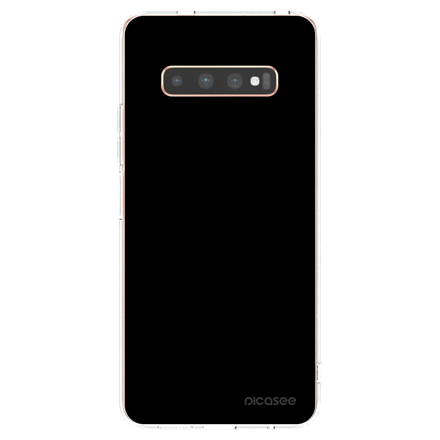 Picasee silikónový prehľadný obal pre Samsung Galaxy S10 Plus G975 - Black Bliss
