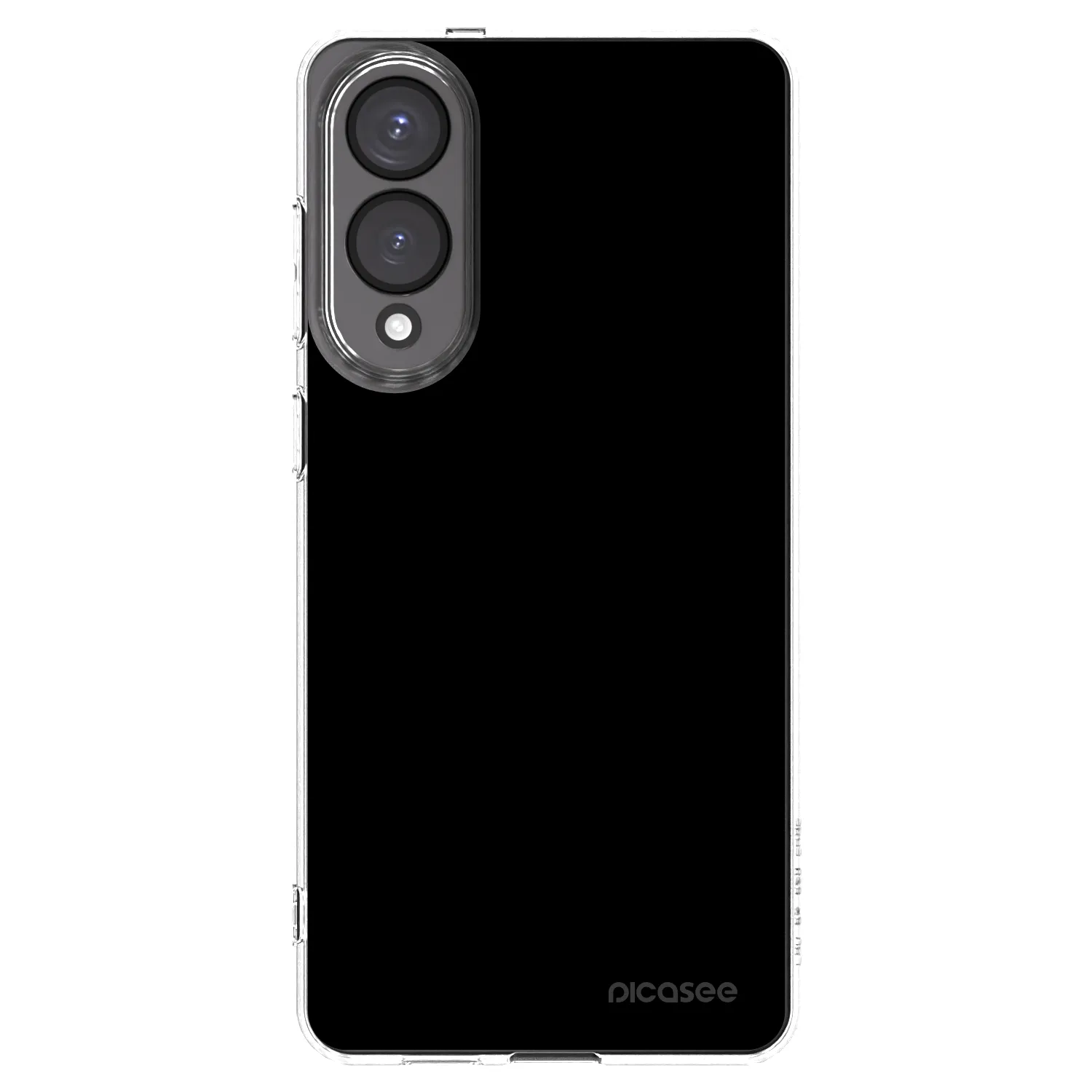 Picasee silikónový prehľadný obal pre Samsung Galaxy S25 Edge 5G - Black Bliss