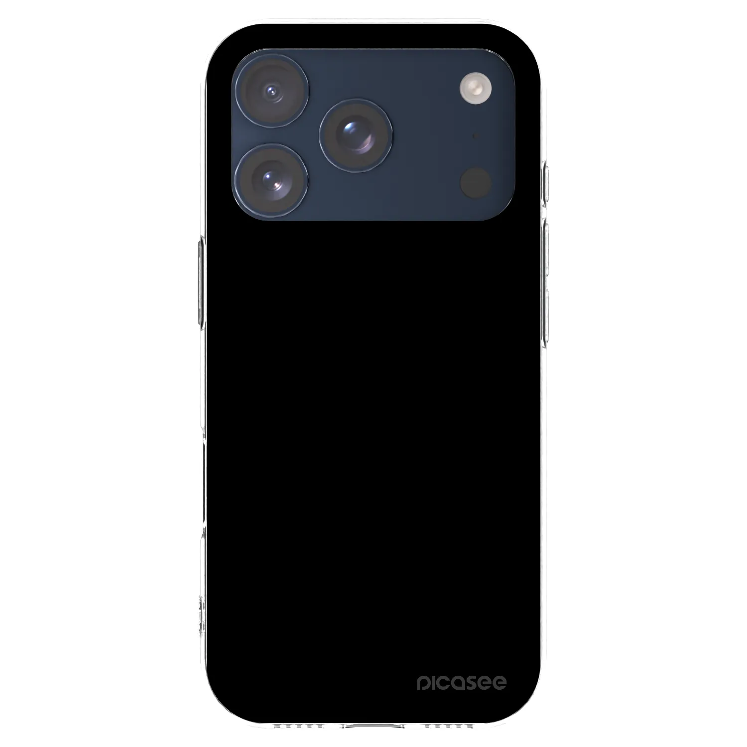 Picasee silikónový prehľadný obal pre Apple iPhone 17 Pro - Black Bliss