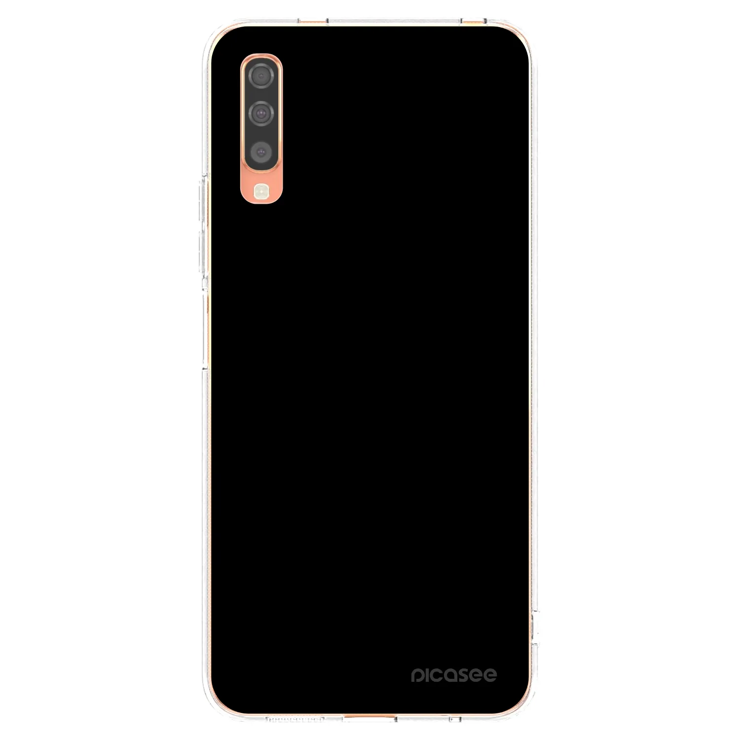 Picasee silikónový prehľadný obal pre Samsung Galaxy A70 A705F - Black Bliss