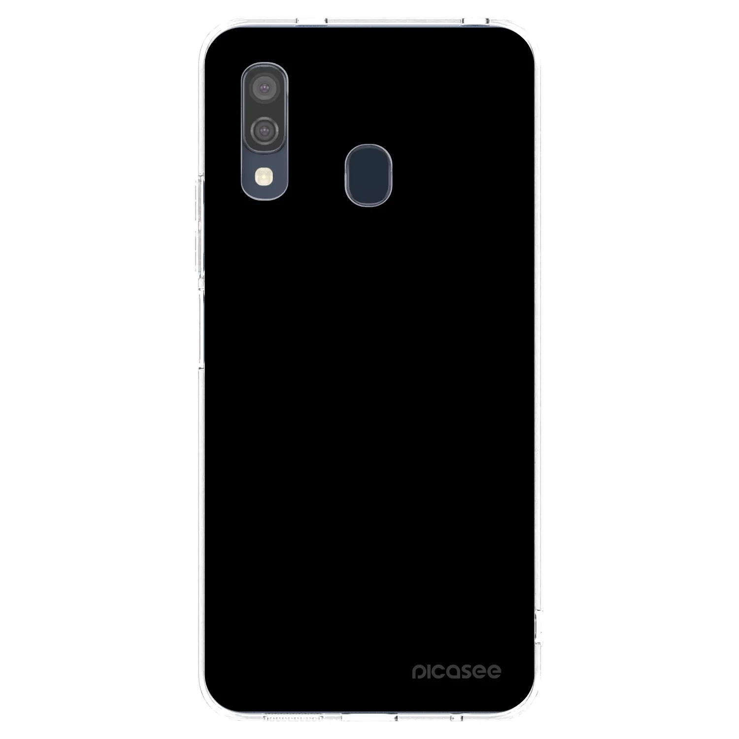Picasee silikónový prehľadný obal pre Samsung Galaxy A40 A405F - Black Bliss