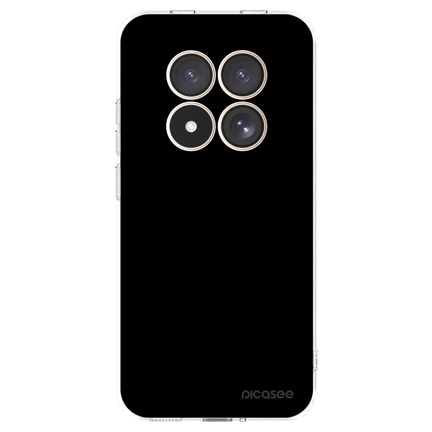 Picasee silikónový prehľadný obal pre Xiaomi Redmi Note 15 Pro 4G - Black Bliss
