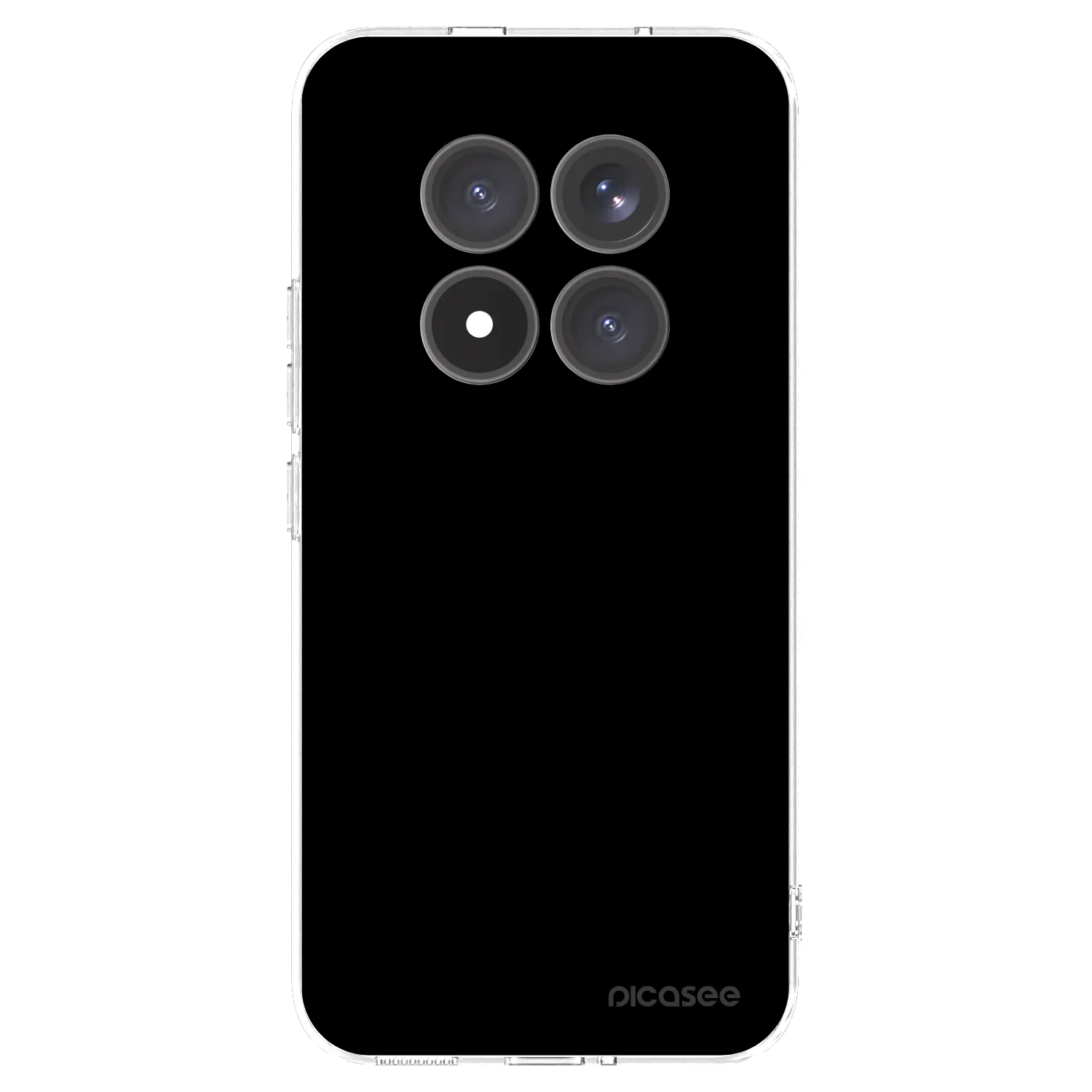 Picasee silikónový prehľadný obal pre Xiaomi Redmi Note 15 Pro+ - Black Bliss