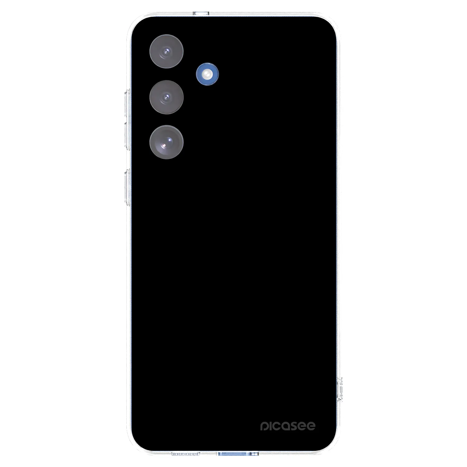 Picasee silikónový prehľadný obal pre Samsung Galaxy S25 FE 5G - Black Bliss