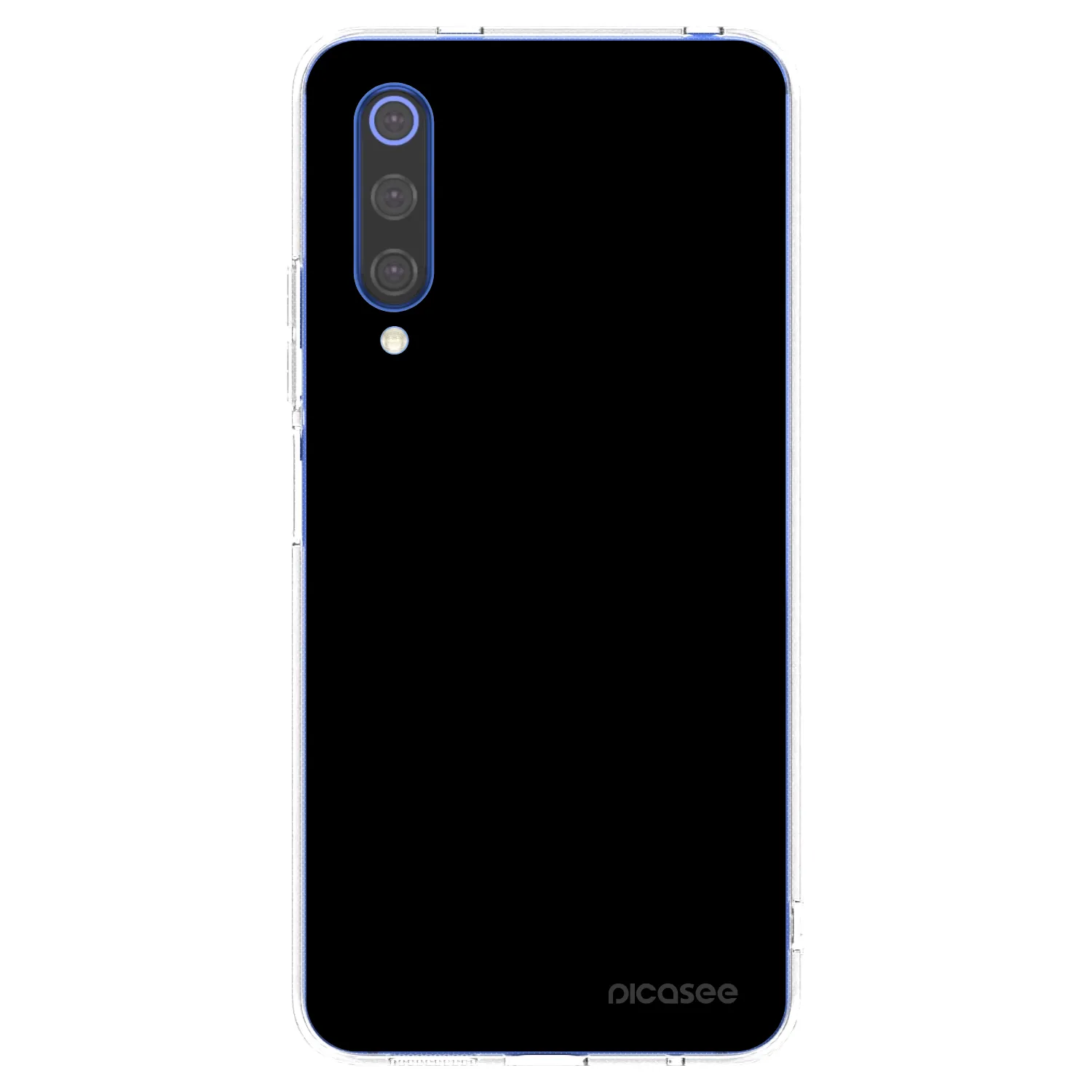 Picasee silikónový prehľadný obal pre Xiaomi Mi 9 SE - Black Bliss