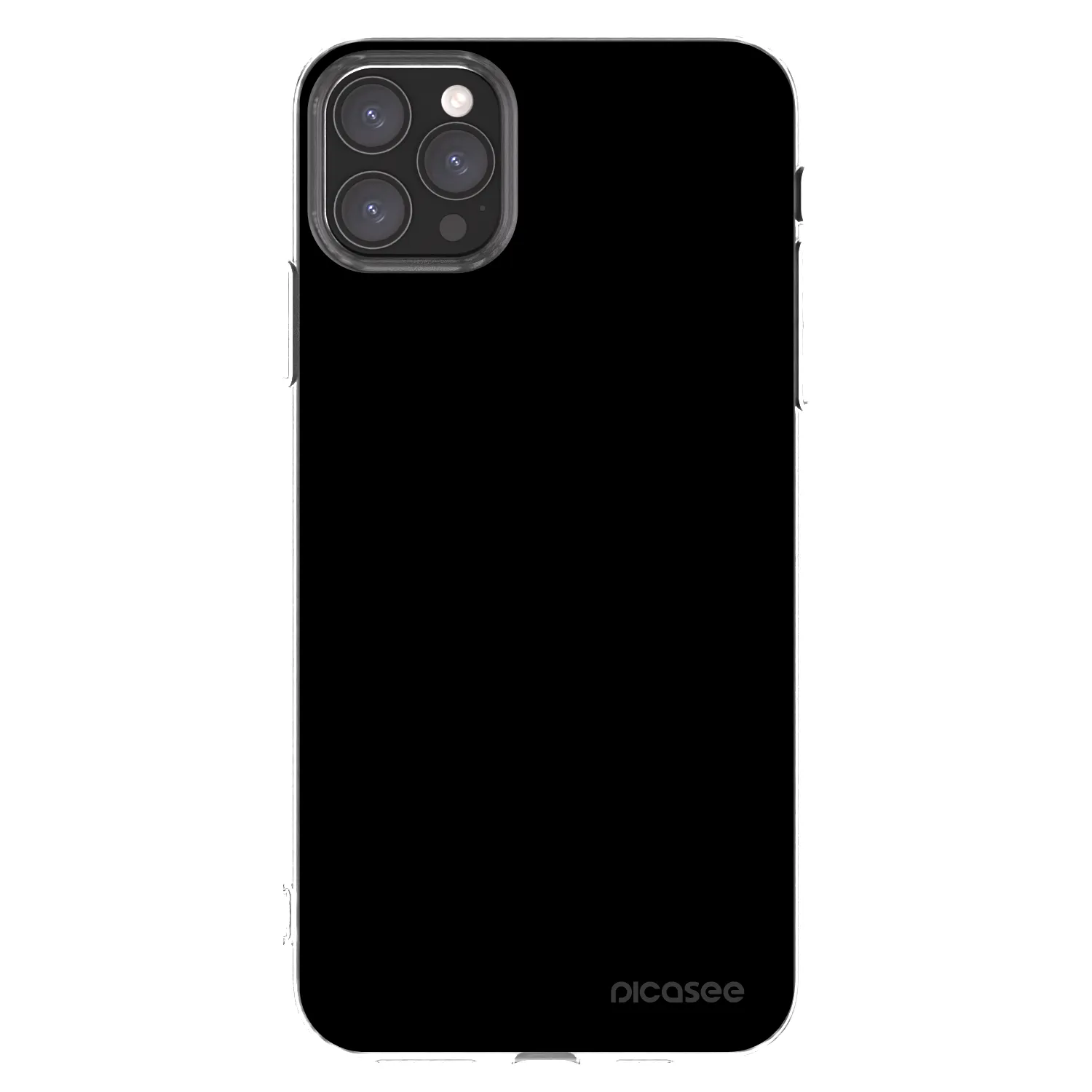 Picasee silikónový prehľadný obal pre Apple iPhone 11 Pro Max - Black Bliss