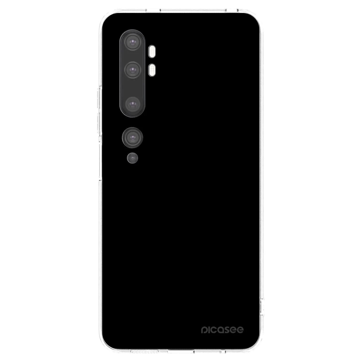 Silikónový prehľadný obal pre Xiaomi Mi Note 10 (Pro) - Black Bliss