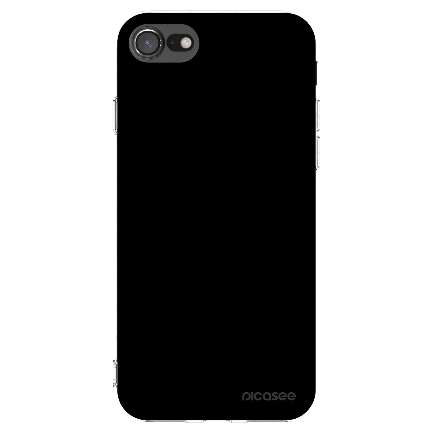 Picasee silikónový prehľadný obal pre Apple iPhone SE 2020 - Black Bliss