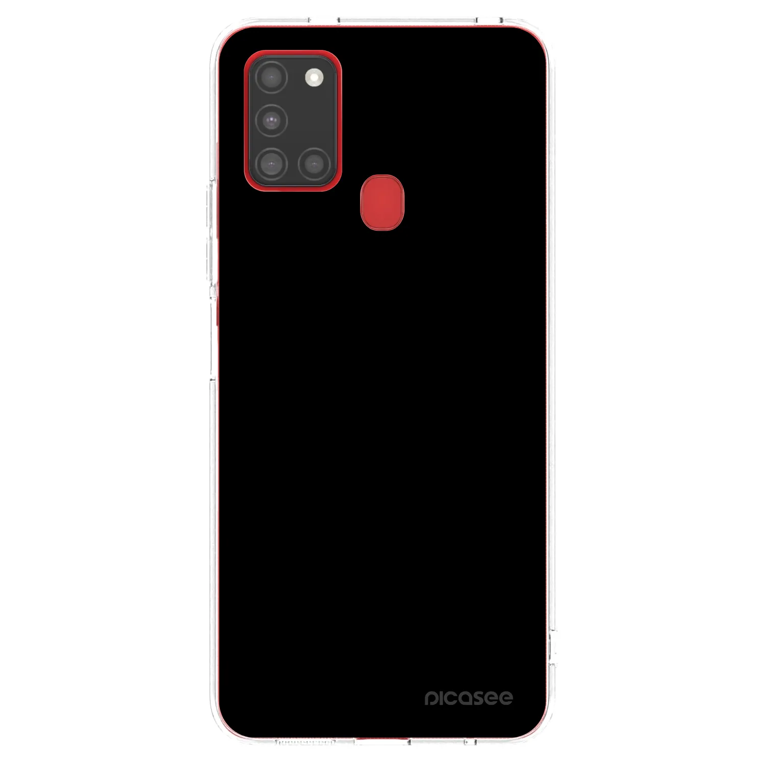 Picasee silikónový prehľadný obal pre Samsung Galaxy A21s - Black Bliss