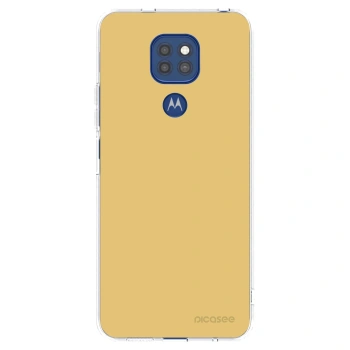 Picasee silikónový prehľadný obal pre Motorola Moto G9 Play - Canary Crystal