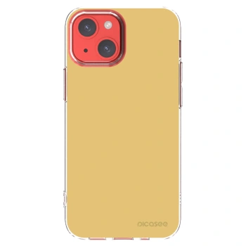 Picasee silikónový prehľadný obal pre Apple iPhone 13 mini - Canary Crystal