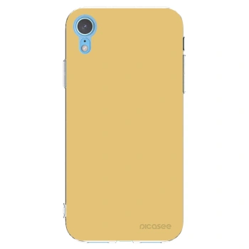 Picasee silikónový prehľadný obal pre Apple iPhone XR - Canary Crystal