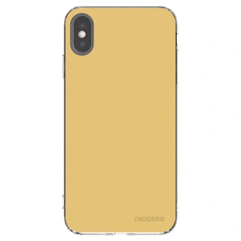 Picasee silikónový prehľadný obal pre Apple iPhone XS Max - Canary Crystal