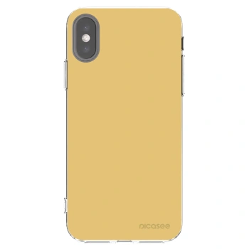 Picasee silikónový prehľadný obal pre Apple iPhone X/XS - Canary Crystal