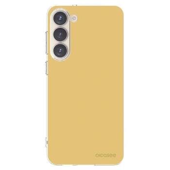Picasee silikónový prehľadný obal pre Samsung Galaxy S23+ 5G - Canary Crystal