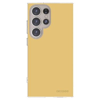 Picasee silikónový prehľadný obal pre Samsung Galaxy S24 Ultra S928B 5G - Canary Crystal