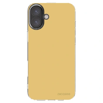 Picasee silikónový prehľadný obal pre Apple iPhone 16 Plus - Canary Crystal