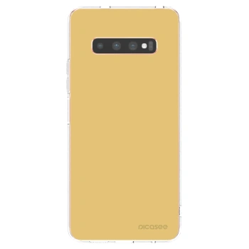 Picasee silikónový prehľadný obal pre Samsung Galaxy S10 Plus G975 - Canary Crystal