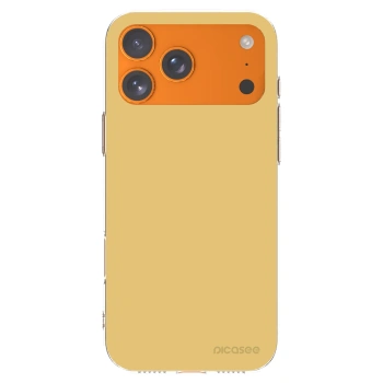 Picasee silikónový prehľadný obal pre Apple iPhone 17 Pro Max - Canary Crystal