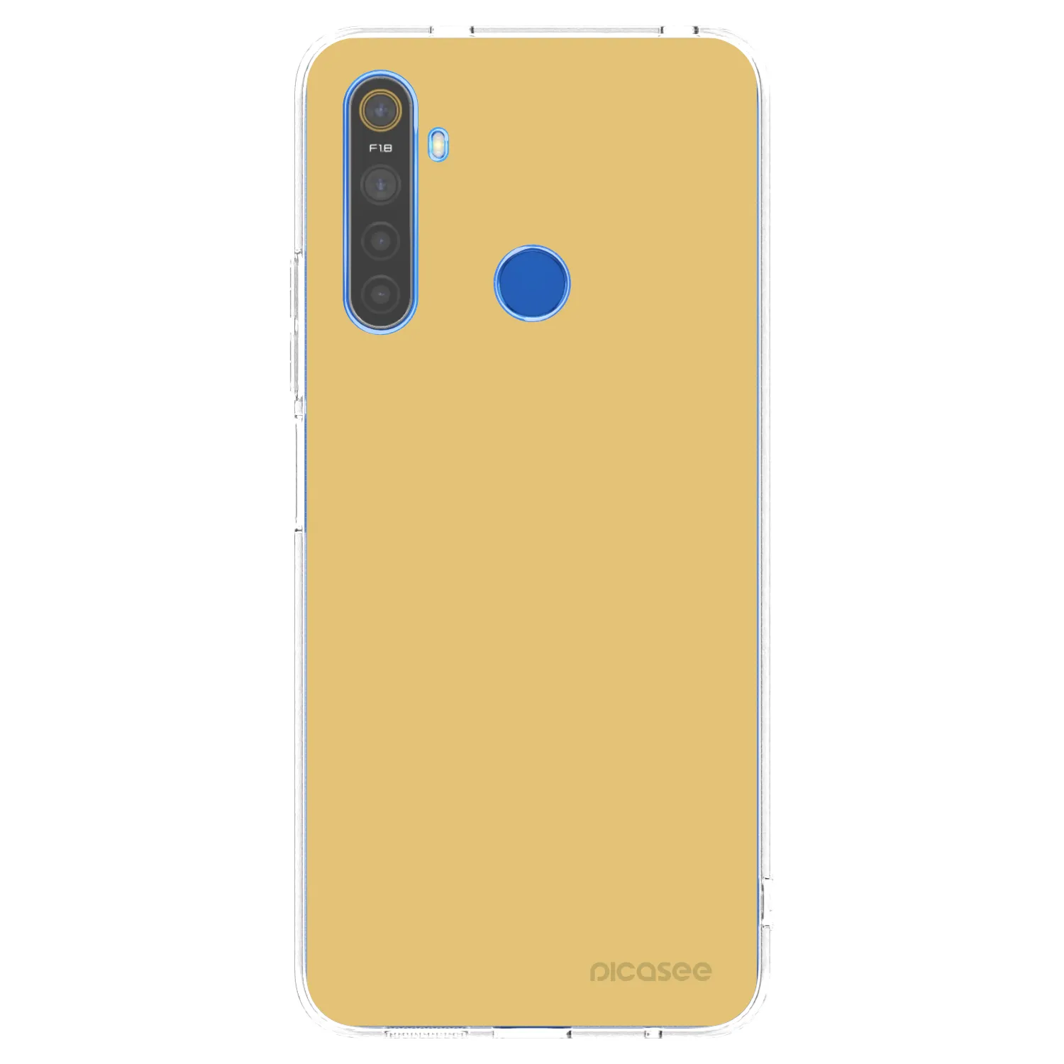 Picasee silikónový prehľadný obal pre Realme 5 - Canary Crystal