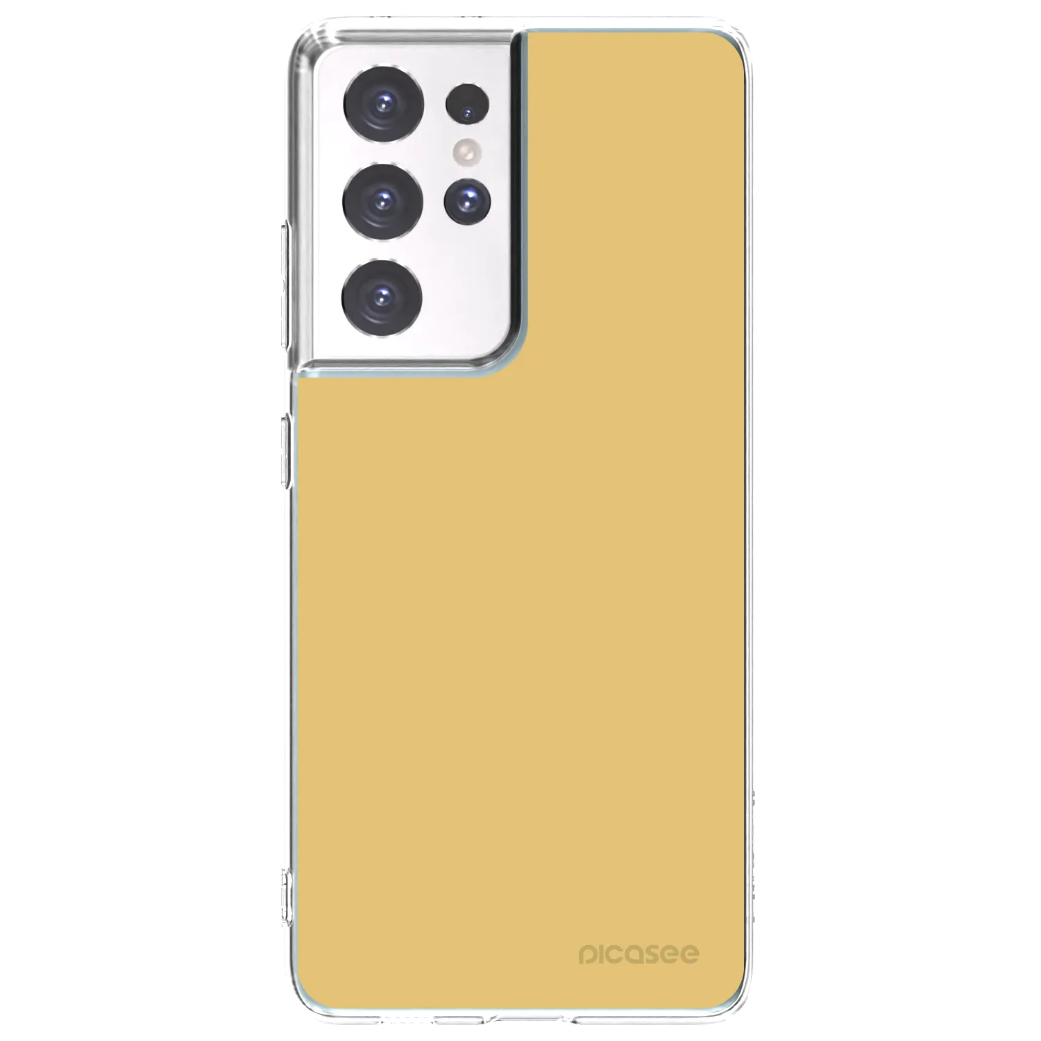 Picasee silikónový prehľadný obal pre Samsung Galaxy S21 Ultra 5G G998B - Canary Crystal