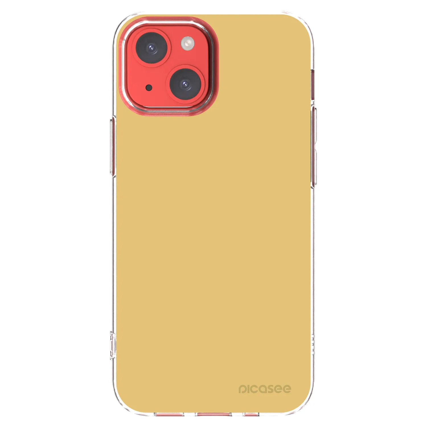 Picasee silikónový prehľadný obal pre Apple iPhone 13 mini - Canary Crystal