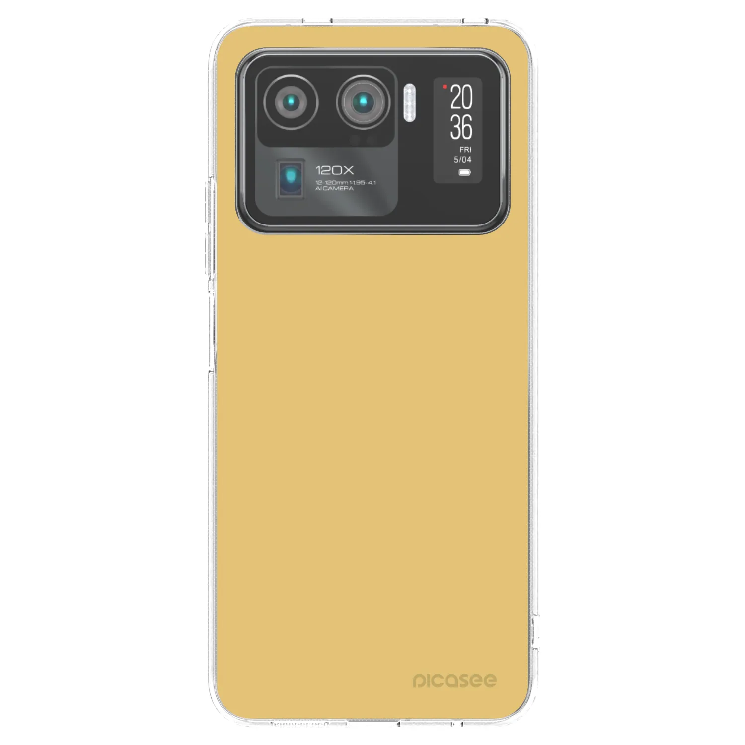 Picasee silikónový prehľadný obal pre Xiaomi Mi 11 Ultra - Canary Crystal