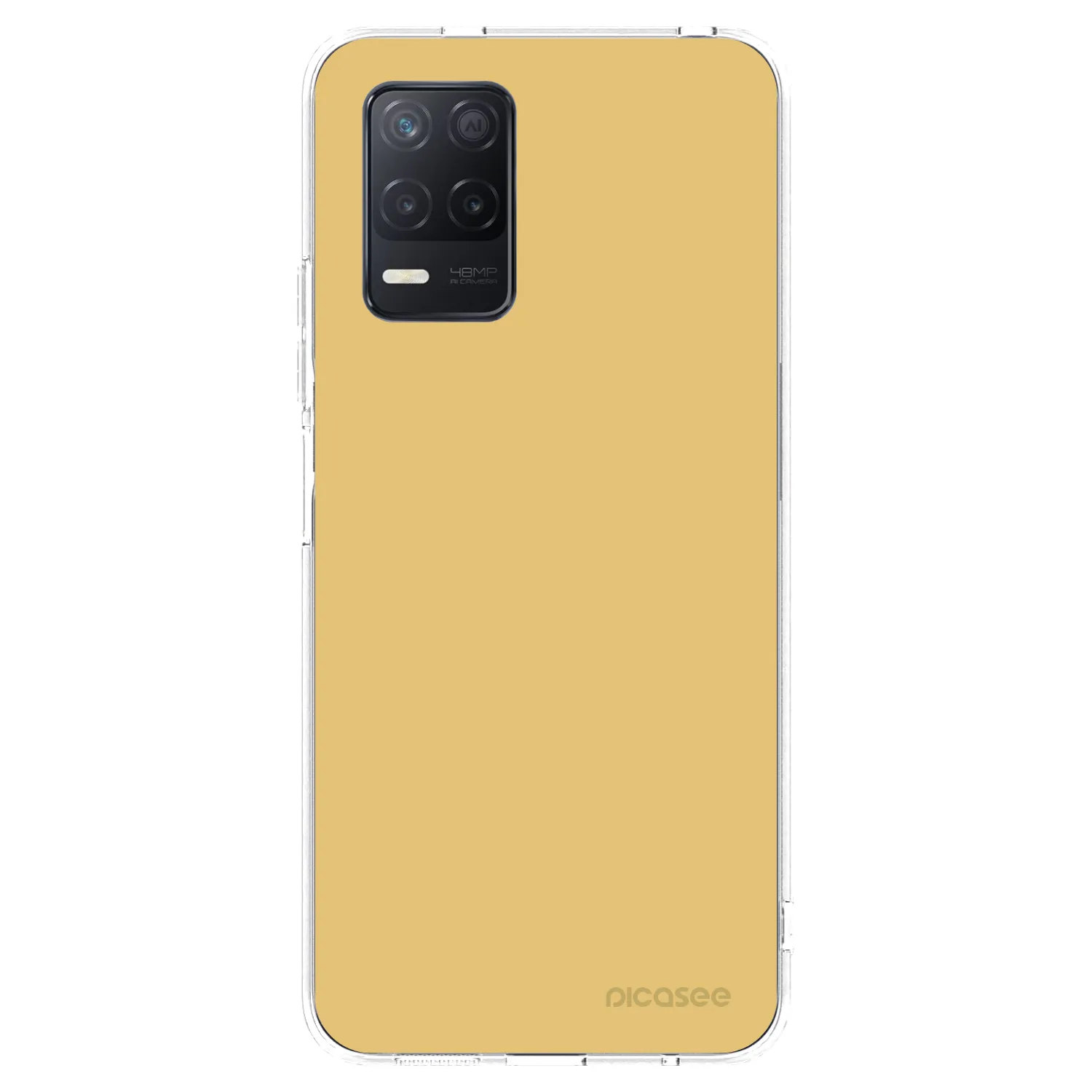 Picasee silikónový prehľadný obal pre Realme 8 5G - Canary Crystal