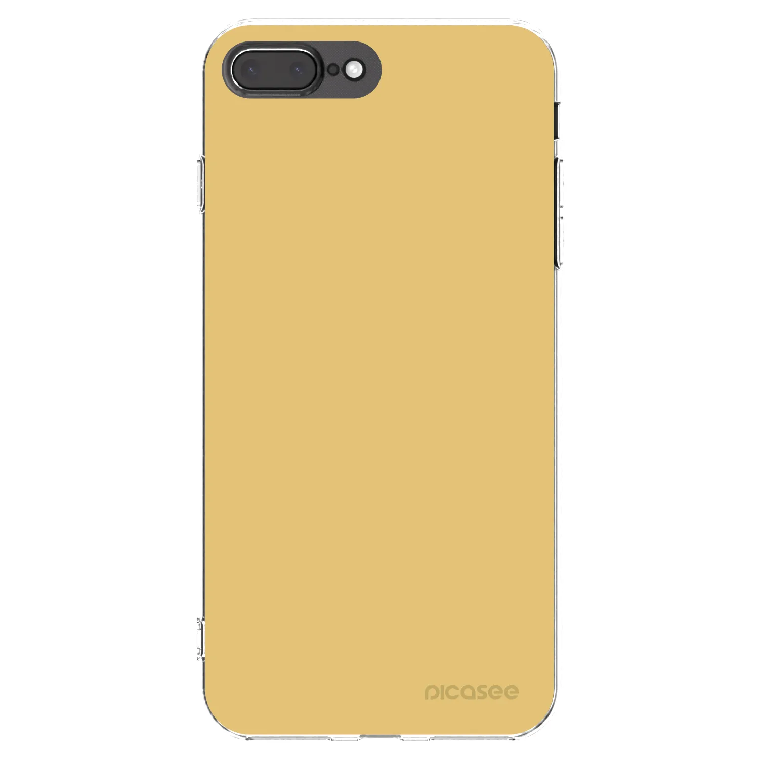 Picasee silikónový prehľadný obal pre Apple iPhone 8 Plus - Canary Crystal