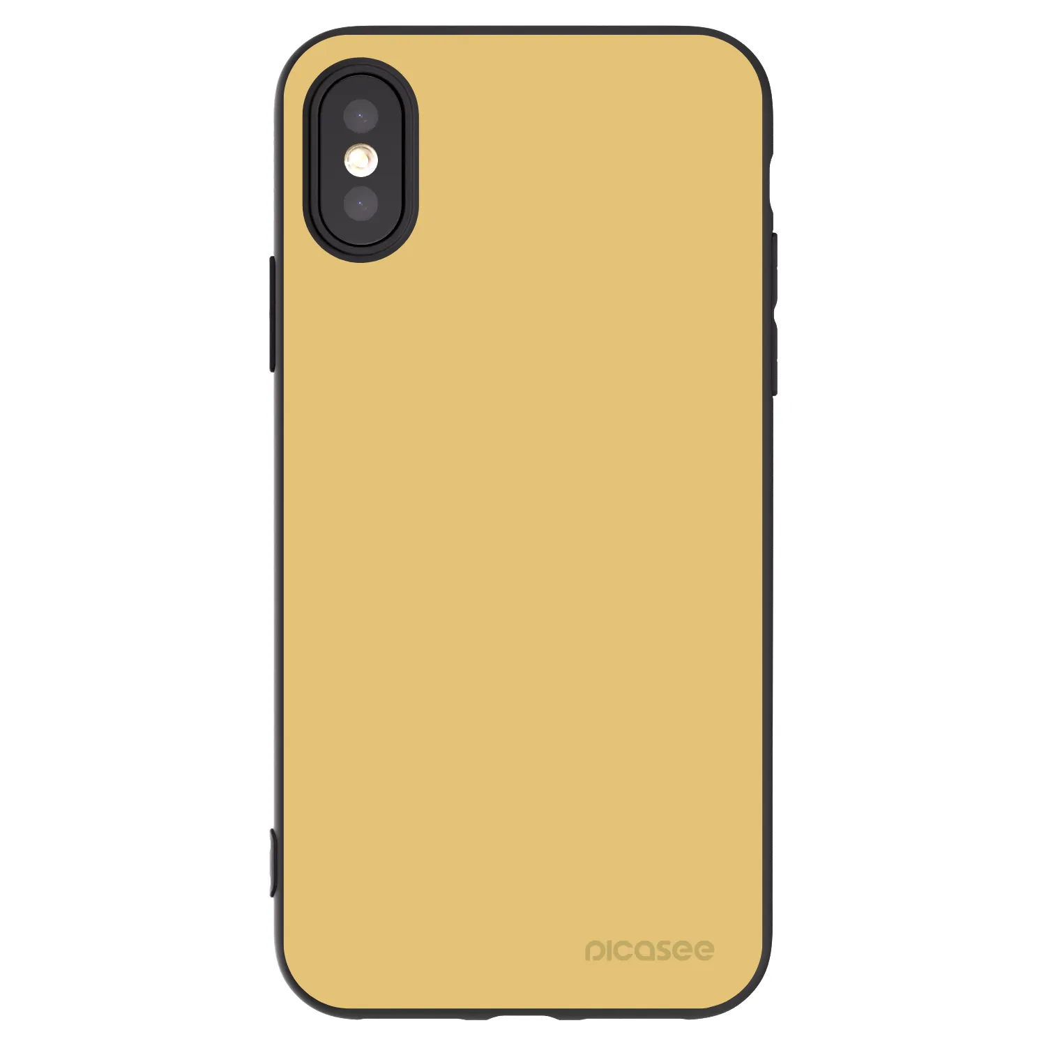 Picasee silikónový čierny obal pre Apple iPhone X/XS - Canary Crystal