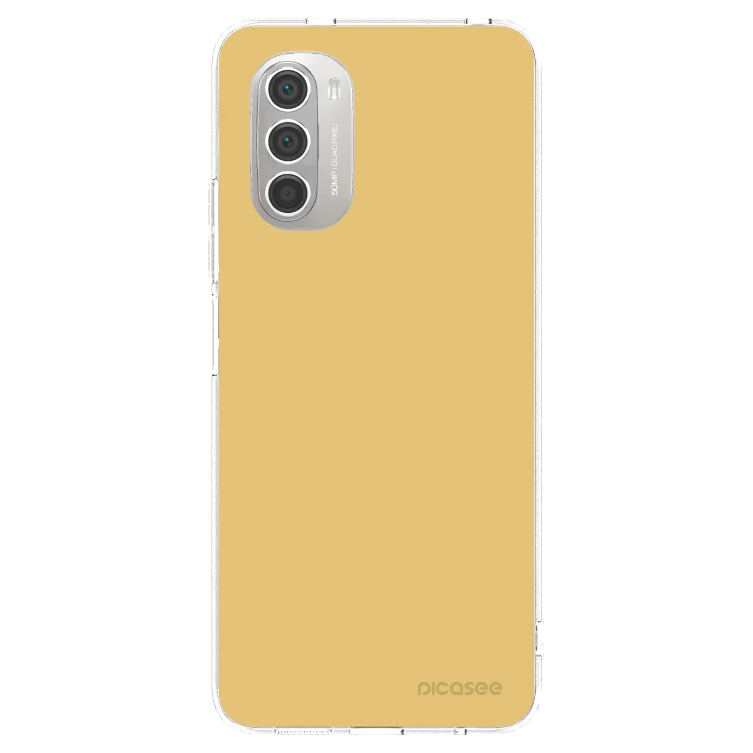 Picasee silikónový prehľadný obal pre Motorola Moto G51 - Canary Crystal
