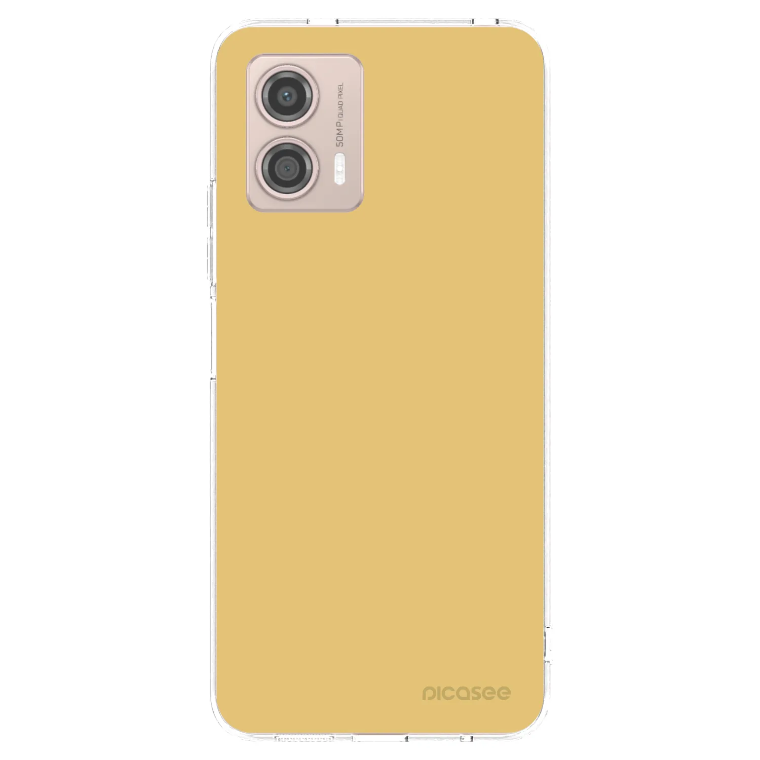 Picasee silikónový prehľadný obal pre Motorola Moto G53 5G - Canary Crystal