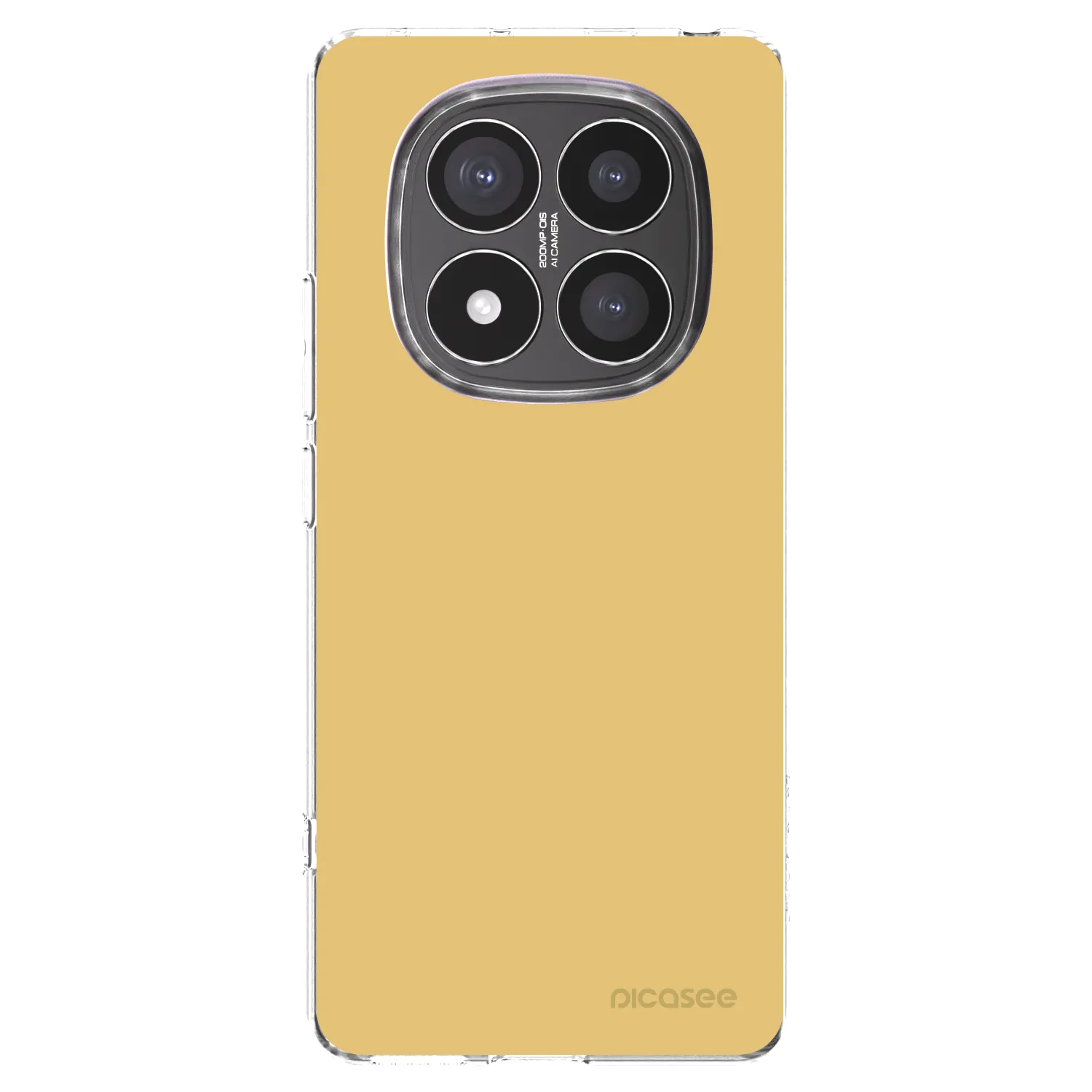 Picasee silikónový prehľadný obal pre Xiaomi Redmi Note 14 Pro+ 5G - Canary Crystal