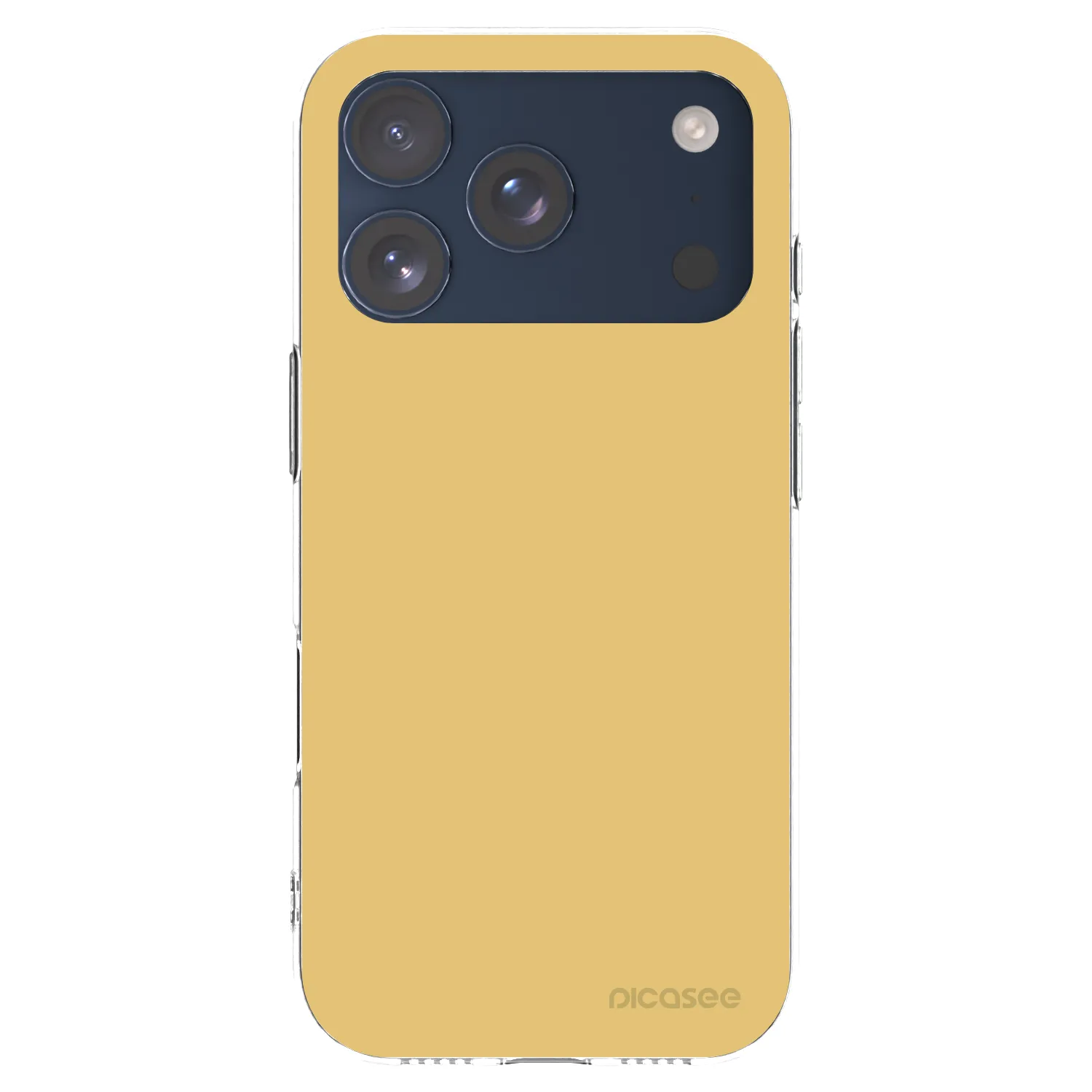 Picasee silikónový prehľadný obal pre Apple iPhone 17 Pro - Canary Crystal
