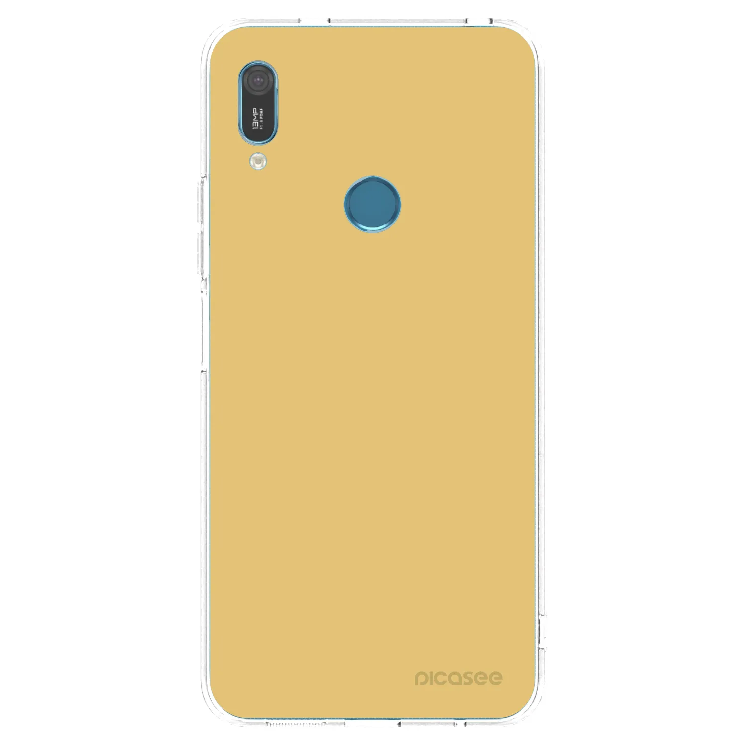 Picasee silikónový prehľadný obal pre Huawei Y6 2019 - Canary Crystal
