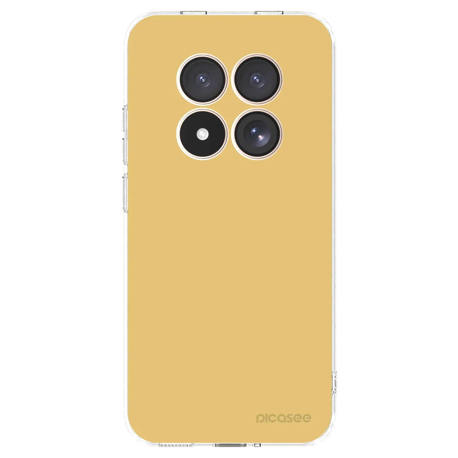 Picasee silikónový prehľadný obal pre Xiaomi Redmi Note 15 Pro 4G - Canary Crystal