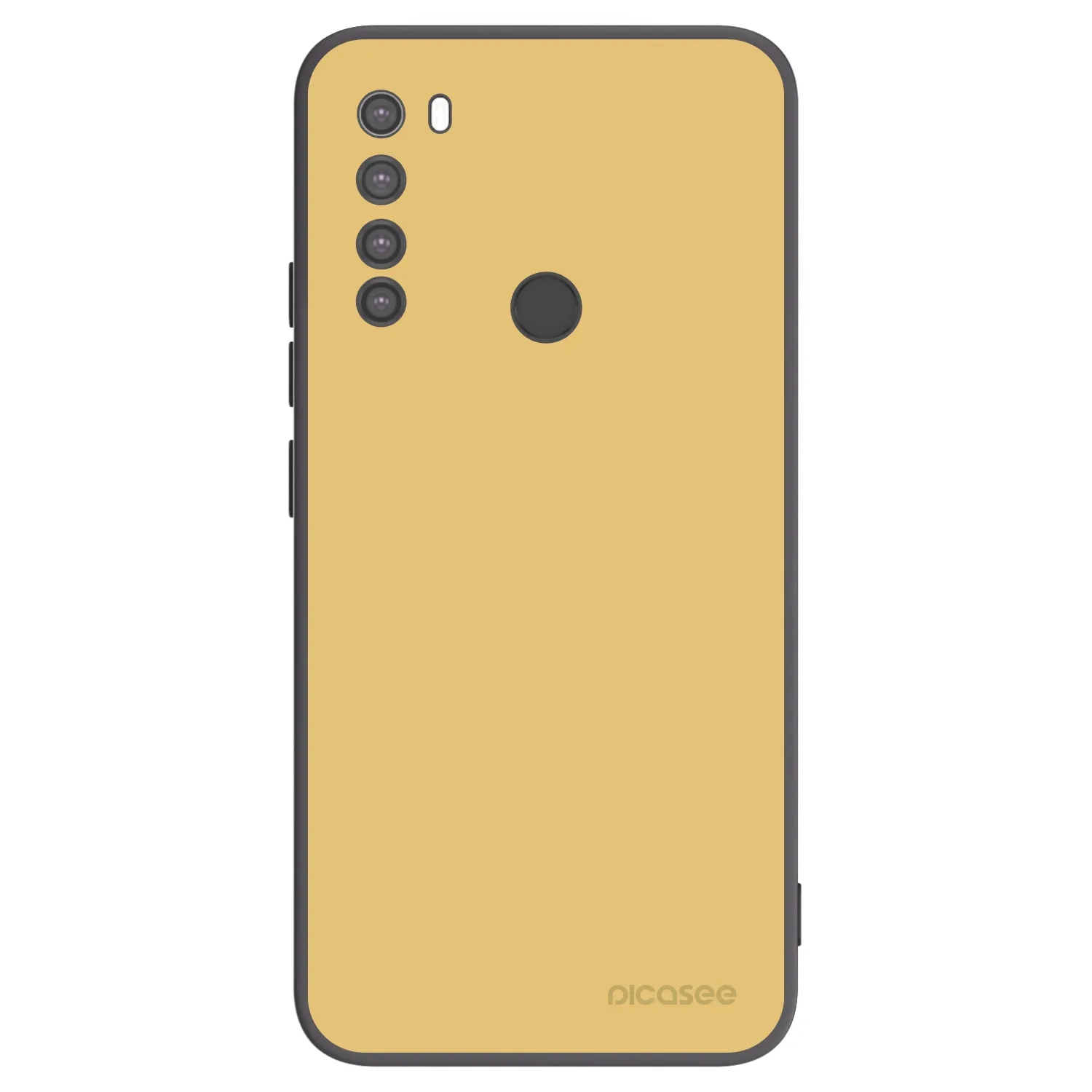 Picasee silikónový čierny obal pre Xiaomi Redmi Note 8 - Canary Crystal