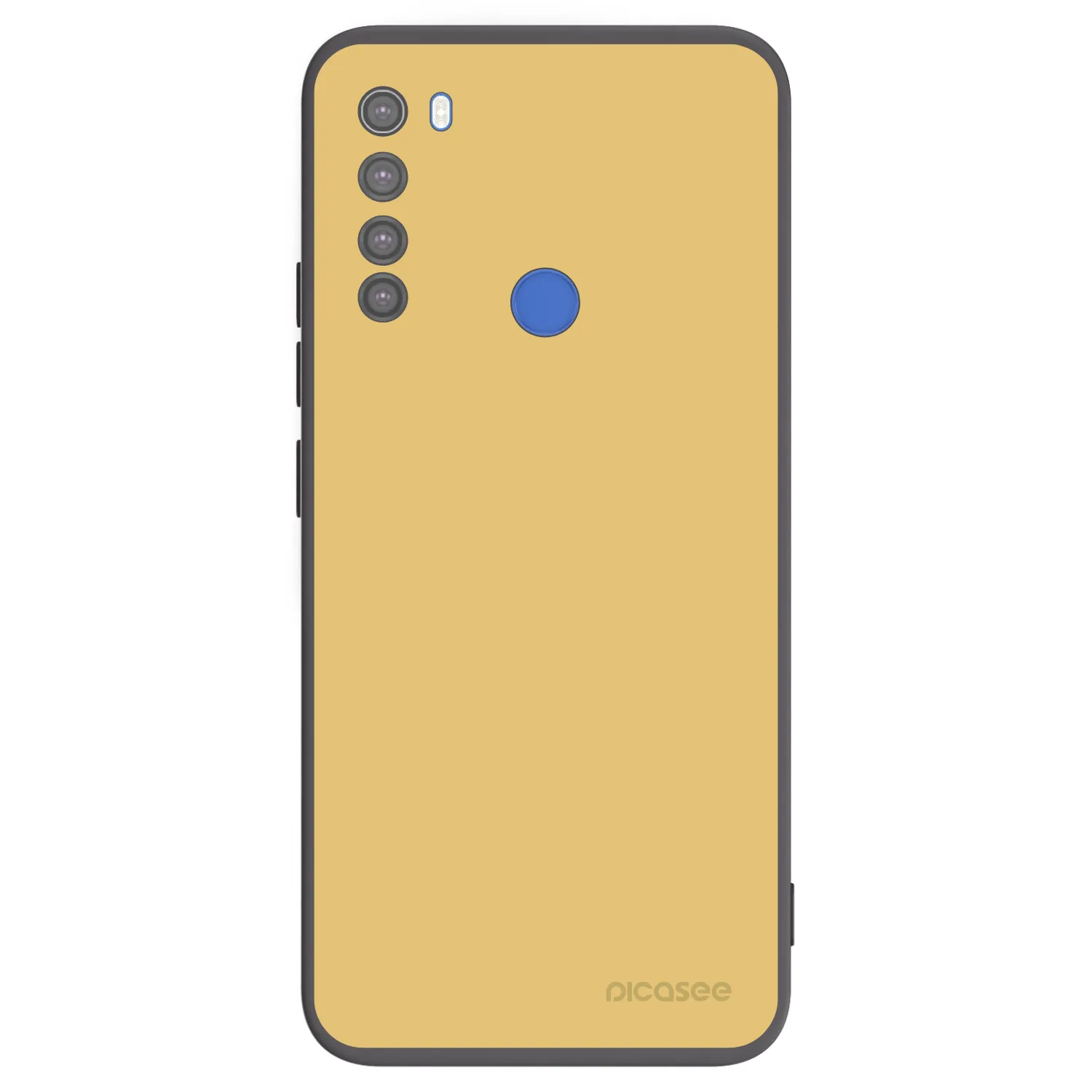 Picasee silikónový čierny obal pre Xiaomi Redmi Note 8T - Canary Crystal