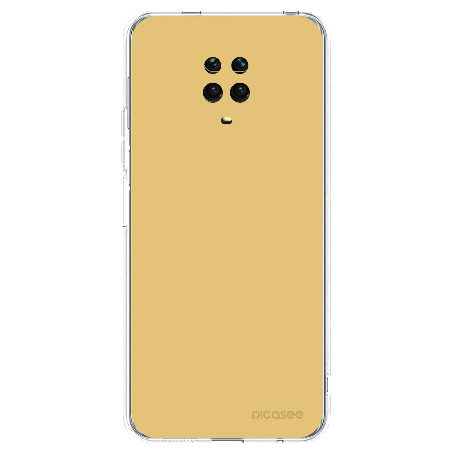 Picasee silikónový prehľadný obal pre Xiaomi Redmi Note 9S - Canary Crystal