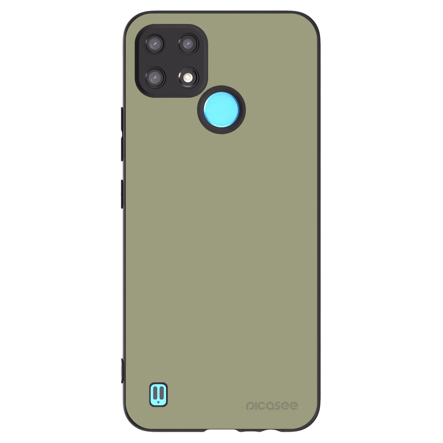 Picasee silikónový čierny obal pre Realme C21 - Dewy Dawn