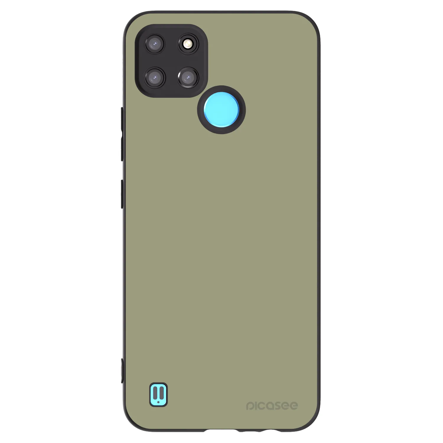 Picasee silikónový čierny obal pre Realme C21Y - Dewy Dawn